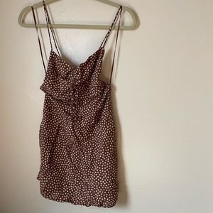 Brown mini dress, Santa Barbara boutique, size small